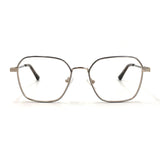 MiGAFAS XK4768 Gray metal Butterfly eyeglasses front view