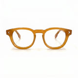 MiGAFAS F0116 Bronze Boston acetate prescription eyeglasses, front view