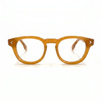 MiGAFAS F0116 Bronze Boston acetate prescription eyeglasses, front view