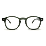 MiGAFAS F6862 Green acetate and metal Crown eyeglasses,front view