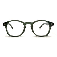 MiGAFAS F6862 Green acetate and metal Crown eyeglasses,front view