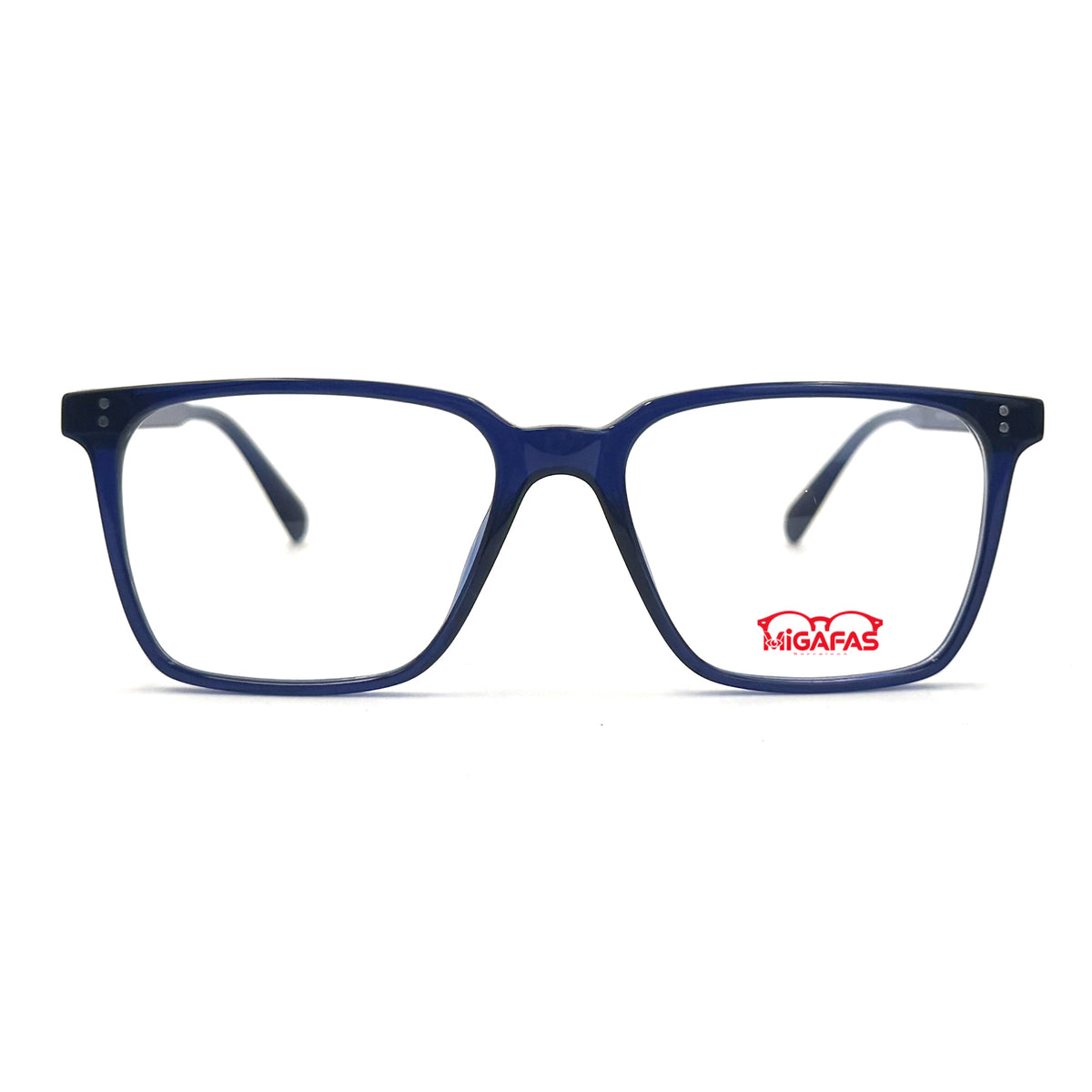 MiGAFAS QSZ2121 square acetate prescription eyeglasses, front view