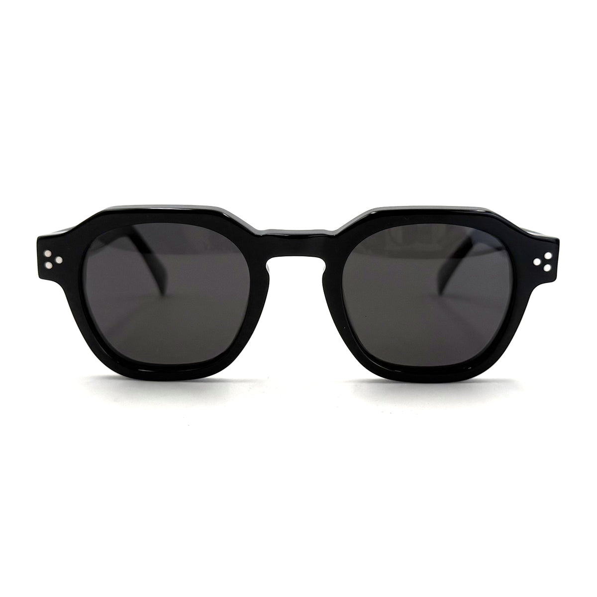 MiGAFAS FR6965S Black crown acetate sunglasses, front view