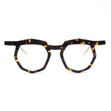 MiGAFAS 87917 browline acetate prescription eyeglasses, front view