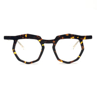 MiGAFAS 87917 browline acetate prescription eyeglasses, front view