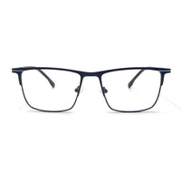 MiGAFAS XK4765 Navy Metal browline eyeglasses front view