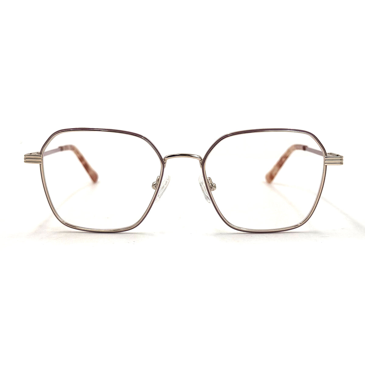 MiGAFAS XK4768 Pink metal Butterfly eyeglasses front view
