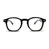 MiGAFAS F6862 Black acetate and metal Crown eyeglasses,front view