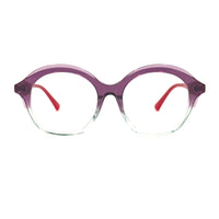 MiGAFAS 87038 round acetate prescription eyeglasses, front view