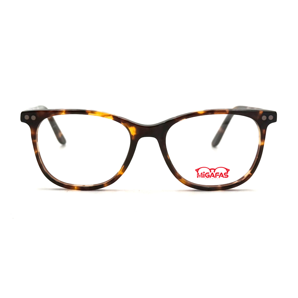 MiGAFAS C0001 cat-eye acetate prescription eyeglasses, front view