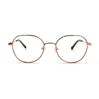 MiGAFAS XK4718 Gray Metal crown panto eyeglasses front view