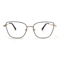 MiGAFAS XK4719 Rose Gold metal butterfly cat-eye eyeglasses front view