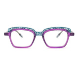 MiGAFAS 87965 cat-eye acetate prescription eyeglasses, front view