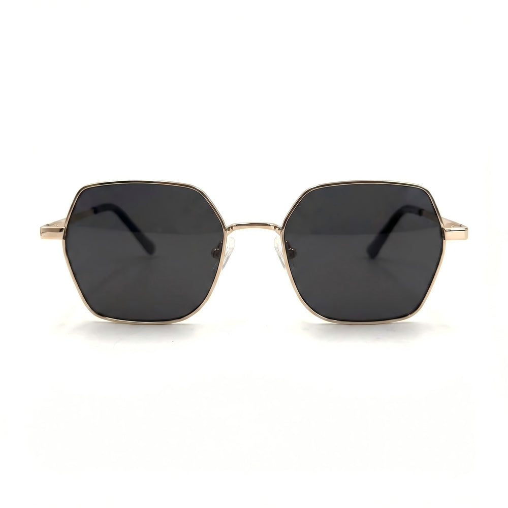 MiGAFAS XK4716S square metal sunglasses, front view