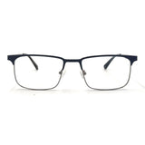 MiGAFAS XK4763 Navy Metal browline eyeglasses front view