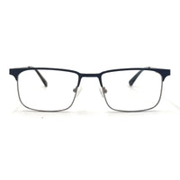 MiGAFAS XK4763 Navy Metal browline eyeglasses front view