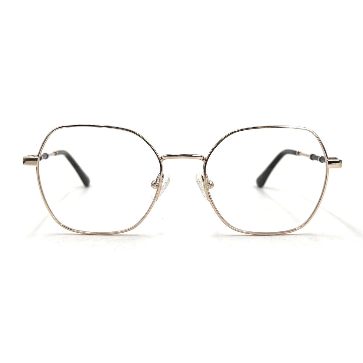 MiGAFAS XK4758 Black Metal butterfly eyeglasses front view