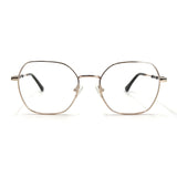 MiGAFAS XK4758 Black Metal butterfly eyeglasses front view