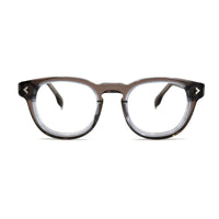 MiGAFAS F0116 Gray Boston acetate prescription eyeglasses, front view