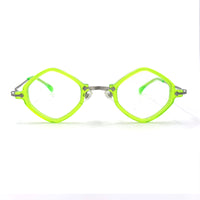 MiGAFAS 87956 polygonal acetate prescription eyeglasses, front view
