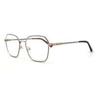 MiGAFAS XK4768 Gray metal Butterfly eyeglasses three-quarter view