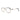 MiGAFAS XK4716 Black metal geometric rectangle eyeglasses three-quarter view