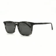 MiGAFAS MM224S Gray Wellington acetate sunglasses, three-quarter view
