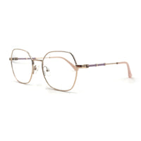 MiGAFAS XK4758 Pink Metal butterfly eyeglasses three-quarter view