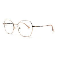 MiGAFAS XK4758 Gray Metal butterfly eyeglasses three-quarter view