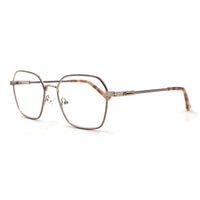 MiGAFAS XK4768 Pink metal Butterfly eyeglasses three-quarter view