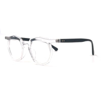 MiGAFAS 87917 browline acetate prescription eyeglasses, three-quarter view