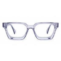 MiGAFAS E4413 Gray acetate square eyeglasses front view