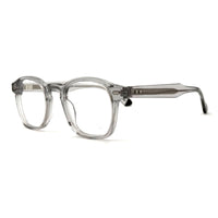 MiGAFAS F6862 Transparent acetate and metal Crown eyeglasses,three-quarter view