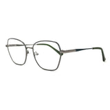 MiGAFAS XK4714 Green metal geometric butterfly eyeglasses three-quarter view