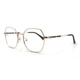 MiGAFAS XK4758 Black Metal butterfly eyeglasses three-quarter view