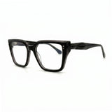 MiGAFAS F0320 Gray butterfly acetate prescription eyeglasses, three-quarter view
