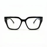 MiGAFAS F0320 Black butterfly acetate prescription eyeglasses, front view