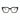 MiGAFAS F0320 Black butterfly acetate prescription eyeglasses, front view