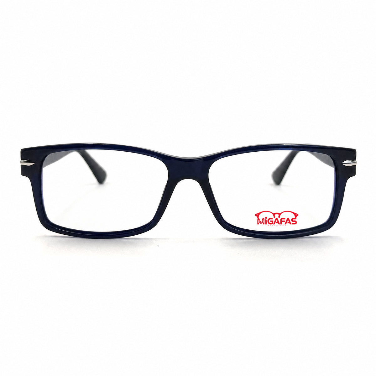 MiGAFAS QSZ5931 square acetate prescription eyeglasses, front view