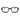 MiGAFAS F6004 Black square acetate prescription eyeglasses, front view