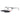 MiGAFAS K4136C Black browline stainless steel sunglasses, three-quarter view
