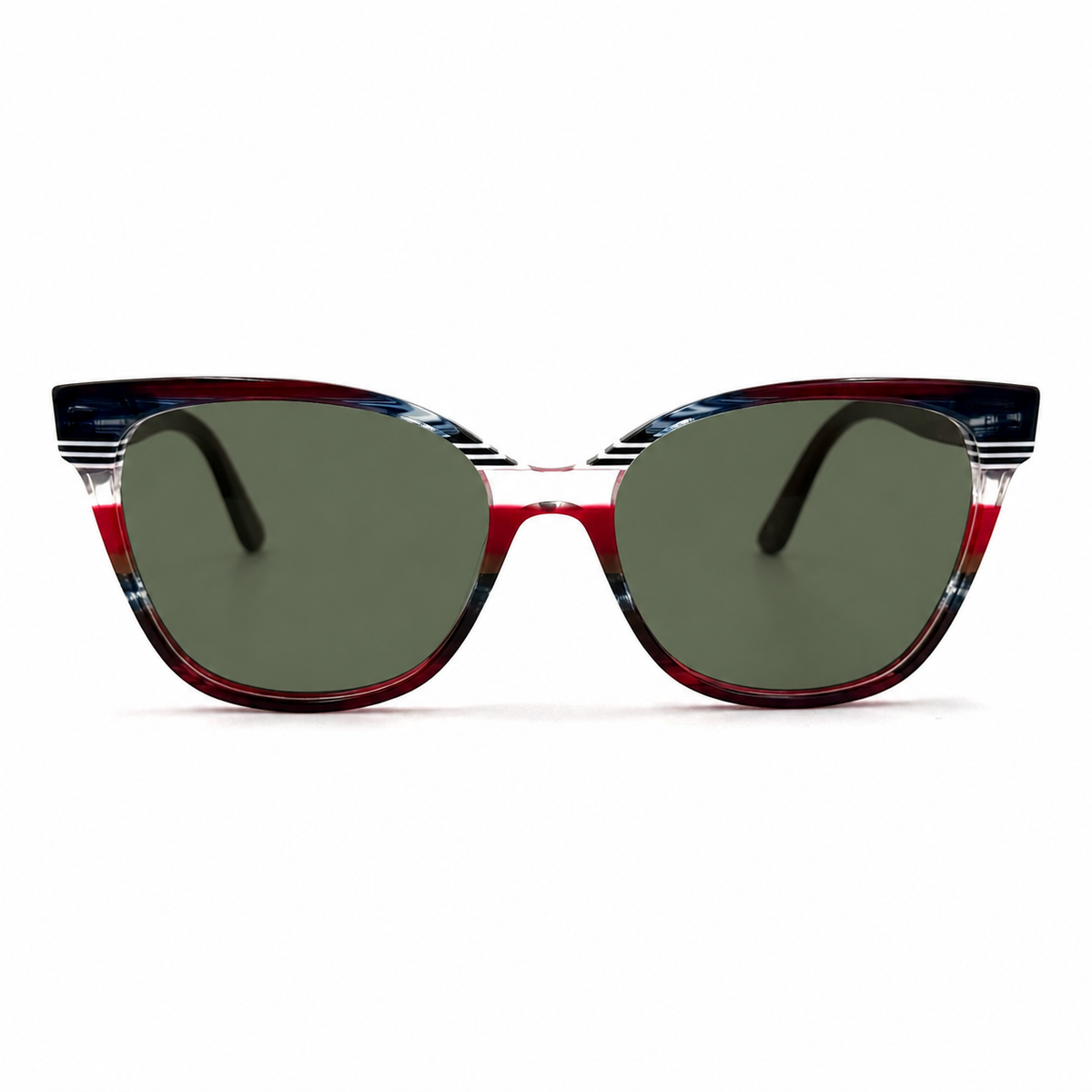 MiGAFAS EO3247S cat-eye acetate sunglasses, front view