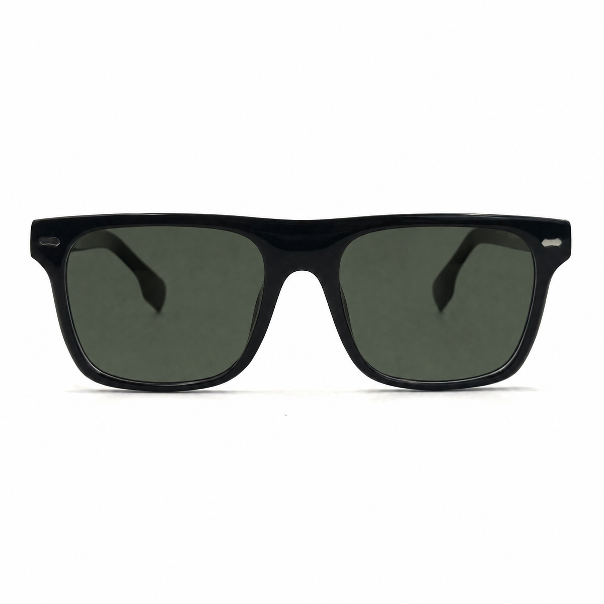 MiGAFAS QSZ5819S Black Wellington acetate sunglasses, front view
