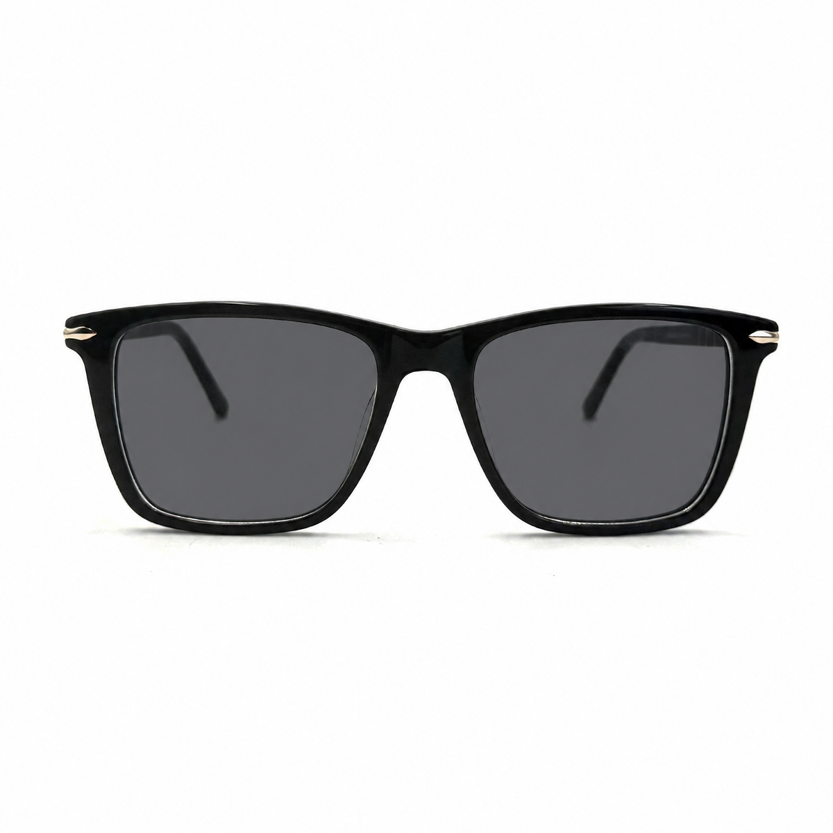 MiGAFAS QSZ5922S Black Wellington acetate sunglasses, front view