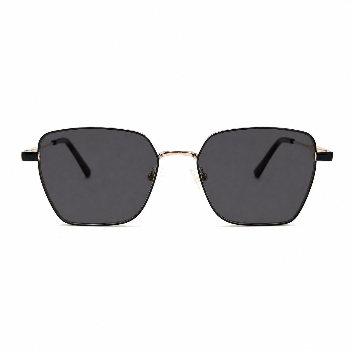 MiGAFAS XK4715S Black butterfly metal sunglasses, front view