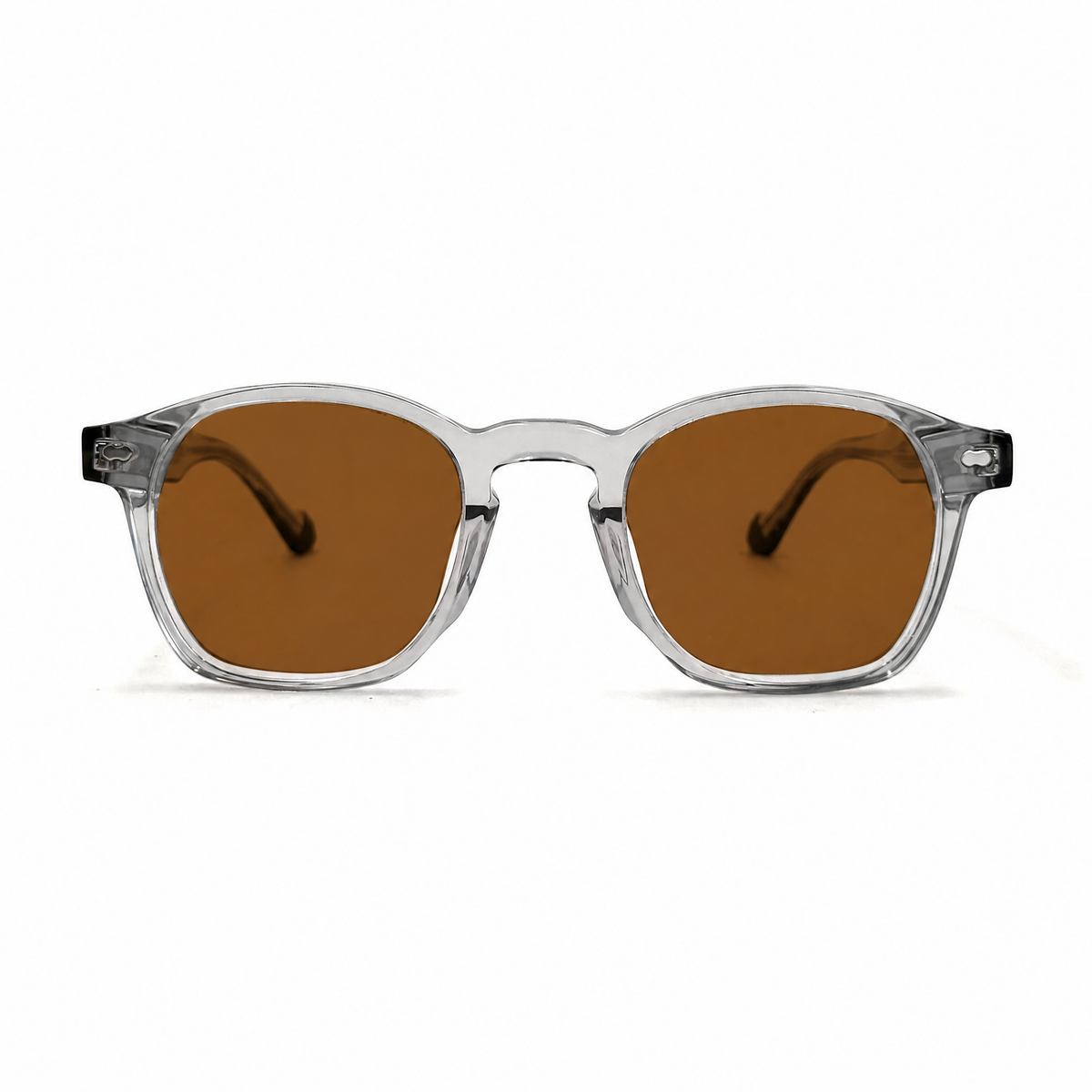 MiGAFAS F6862S Gray Wellington acetate sunglasses, front view