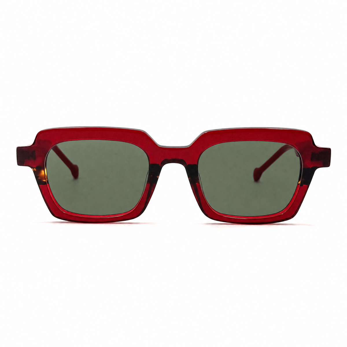 MiGAFAS CRM5140S square acetate sunglasses, front view