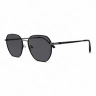 MiGAFAS ZR4215S Black butterfly titanium sunglasses, three-quarter view
